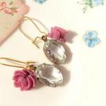 Gypsy Rose - Vintage Crystal Jewel Earrings