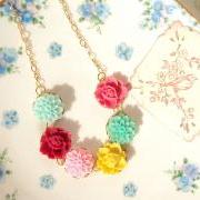 Katherine - Flower Necklace 16k Gold